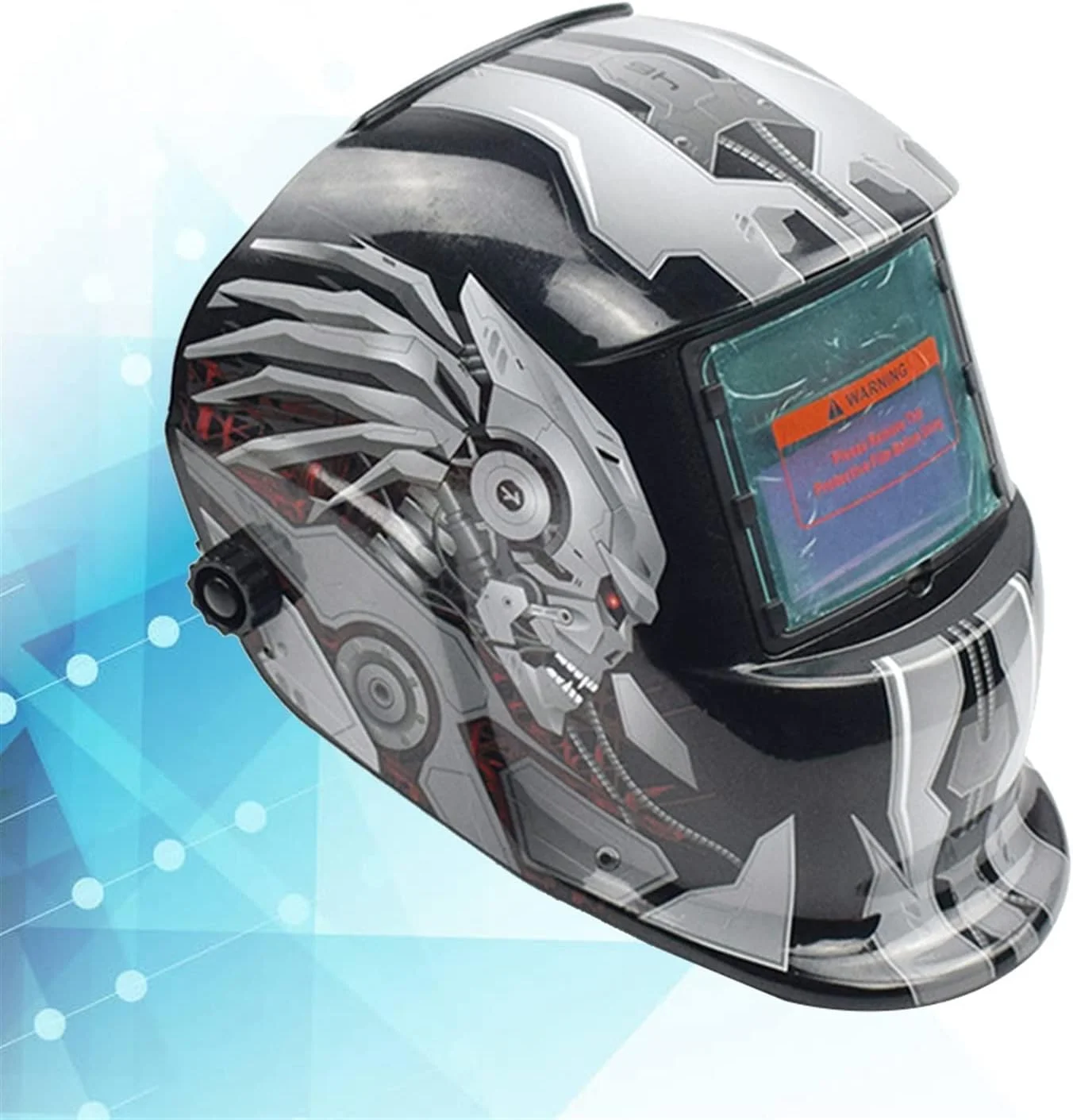 کلاه جوشکاری SIMBAE با انرژی خورشیدی و تیره شونده خودکار، ماسک جوشکاری حرفه ای با محدوده سایه گسترده و ناحیه دید بزرگ