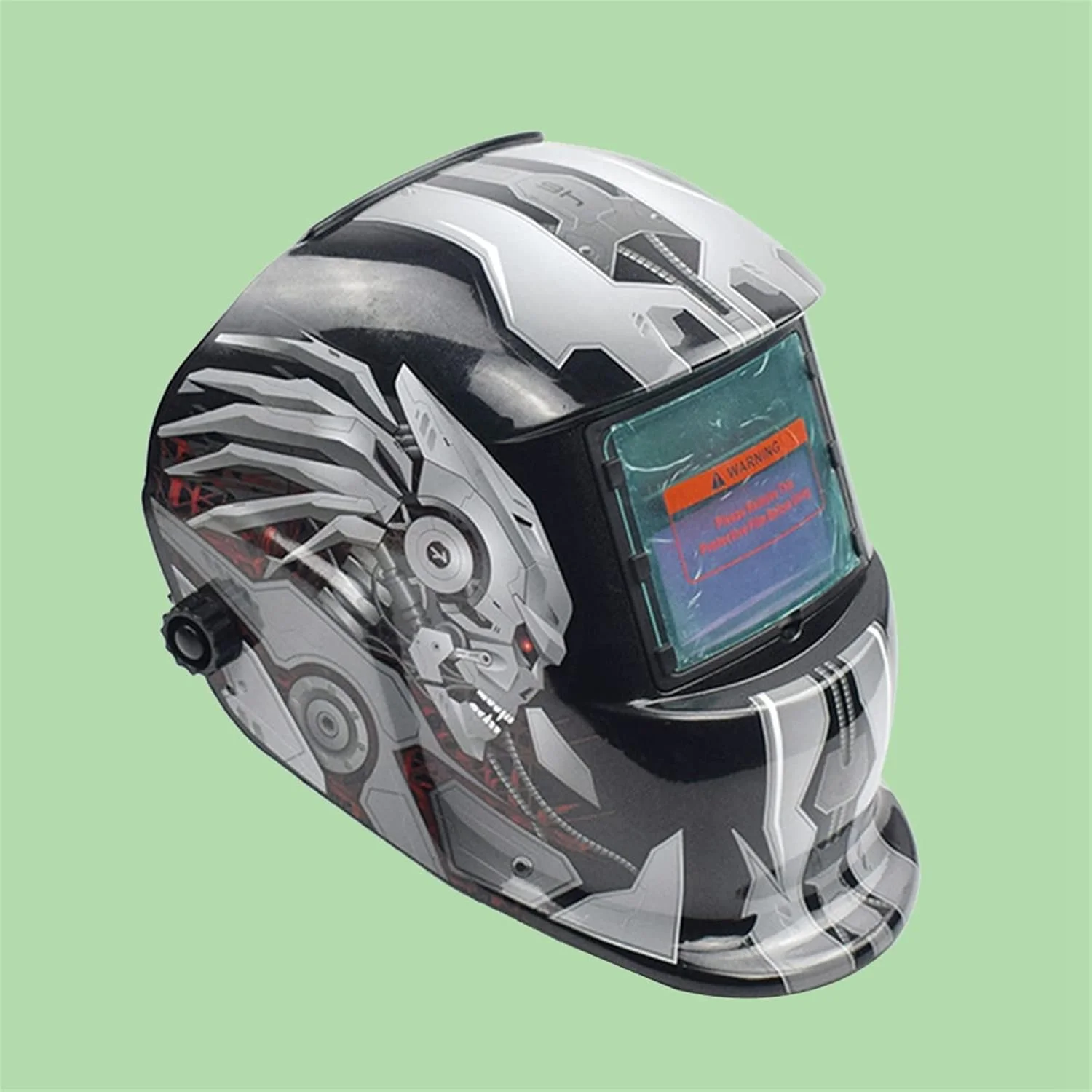 کلاه جوشکاری SIMBAE با انرژی خورشیدی و تیره شونده خودکار، ماسک جوشکاری حرفه ای با محدوده سایه گسترده و ناحیه دید بزرگ