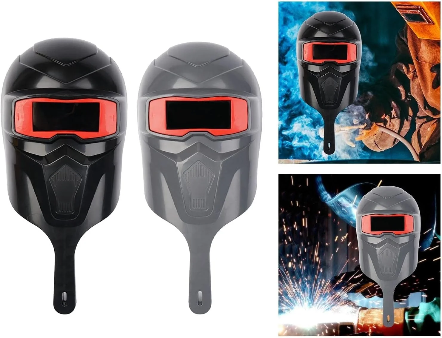 ماسک جوشکاری دستی SIMBAE، ماسک محافظ صورت و چشم مقاوم در برابر حرارت، ماسک سنگ زنی (رنگ: Hortel)