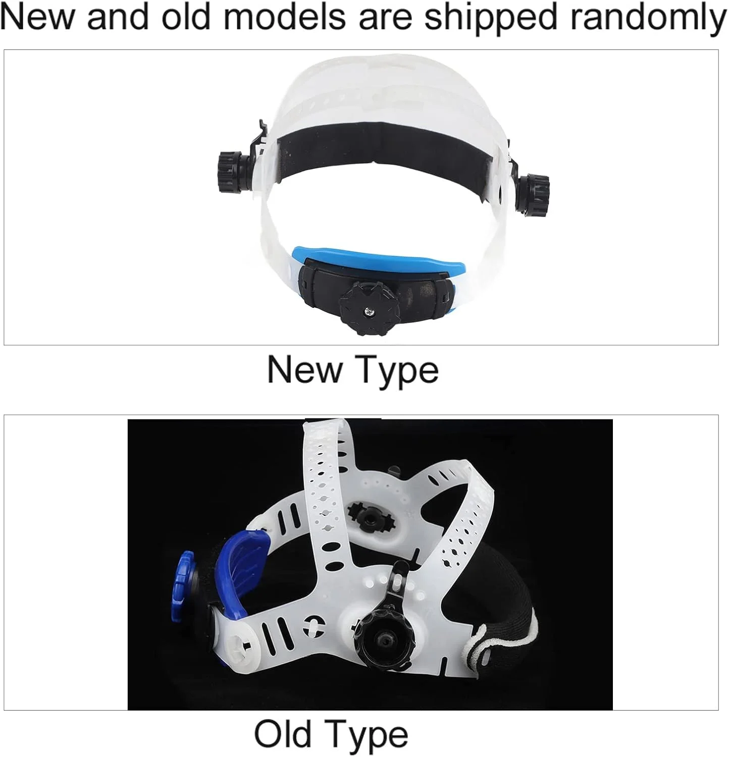 هدبند جایگزین Jectse، ماسک جوشکاری، هدبند قابل تنظیم برای لوازم جانبی کلاه ایمنی جوشکاری تیره شونده خودکار خورشیدی، سیاه و سفید (سفید)