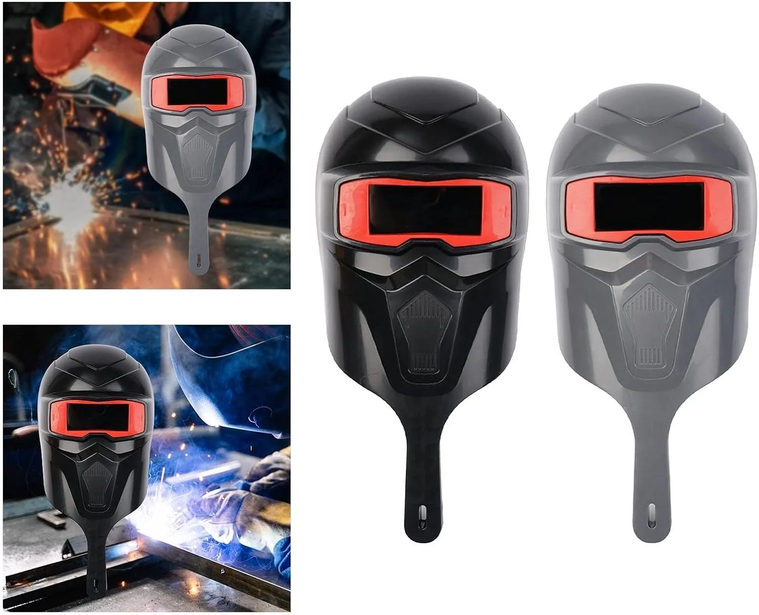 ماسک جوشکاری دستی SIMBAE، ماسک محافظ صورت و چشم مقاوم در برابر حرارت، ماسک سنگ زنی (رنگ: Hortel)