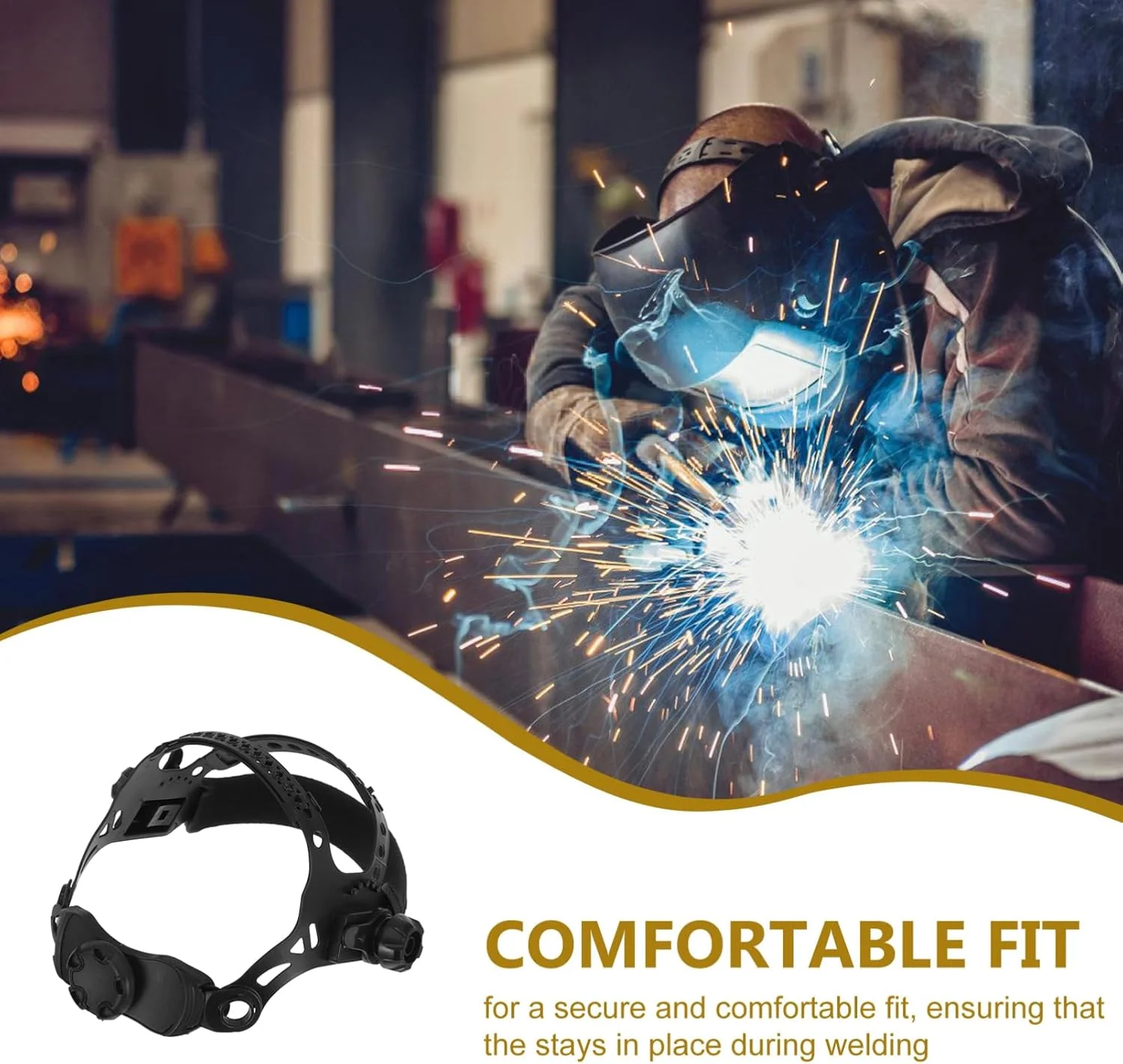 هدبند قابل تنظیم ماسک جوشکاری اتوماتیک Mobestech