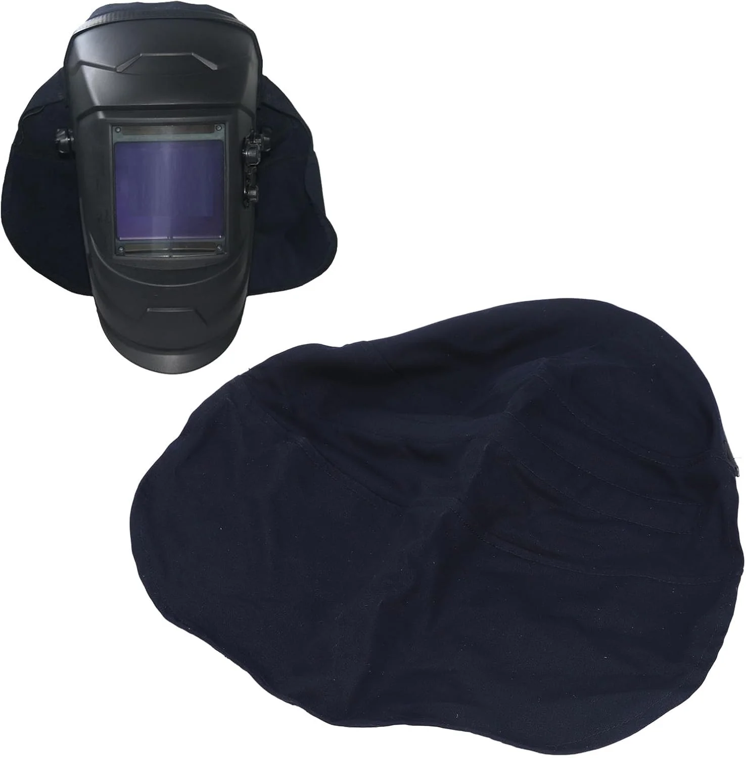 روکش کلاه جوشکاری با طراحی پرسی، محافظ سر و گردن، چند منظوره، اتصالات ماسک جوشکاری با محافظت کامل