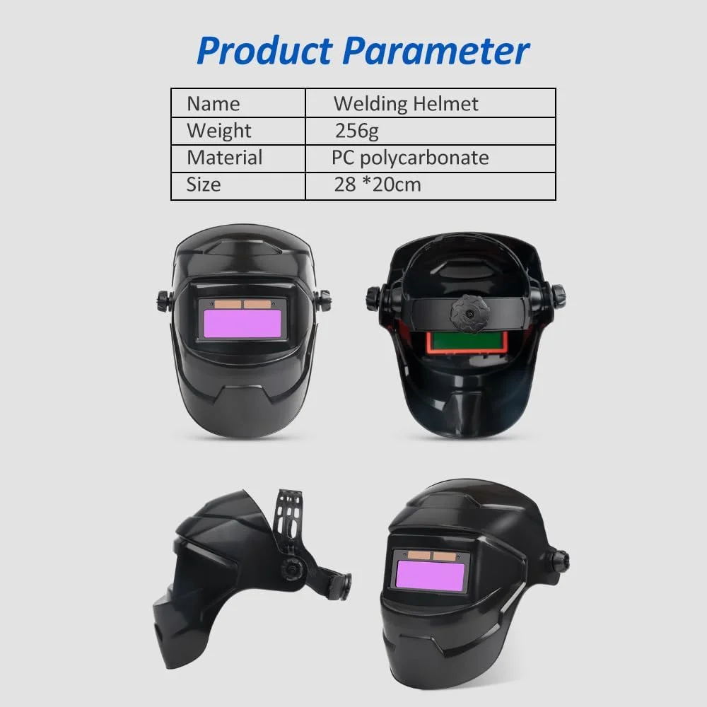 کلاه جوشکاری OUNA، ماسک جوشکاری تیره شونده، کلاه جوشکاری، کلاه جوشکاری آرگون، ماسک جوشکاری شارژی خورشیدی، محافظ صورت جوشکاری، کلاه ایمنی جوشکاری