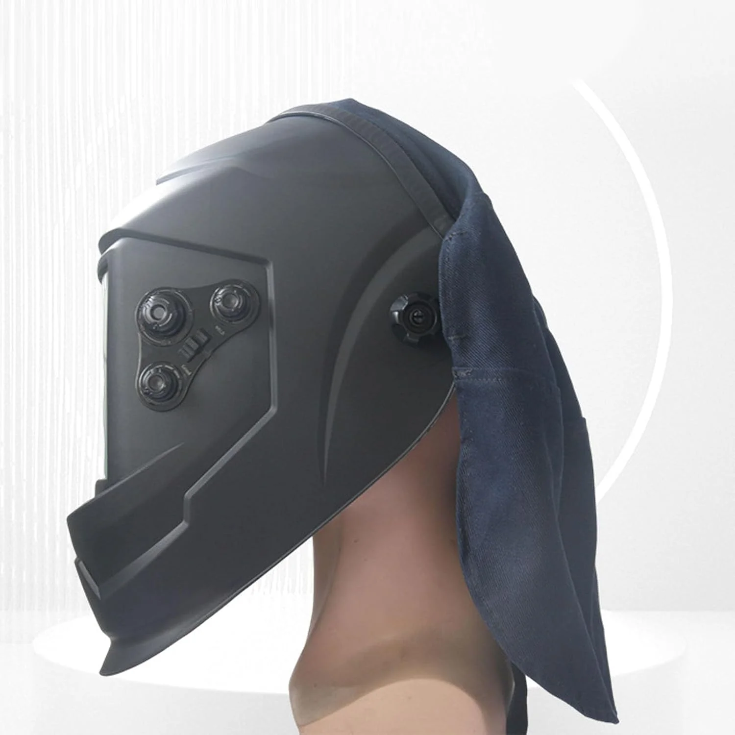 روکش کلاه جوشکاری با طراحی پرسی، محافظ سر و گردن، چند منظوره، اتصالات ماسک جوشکاری با محافظت کامل