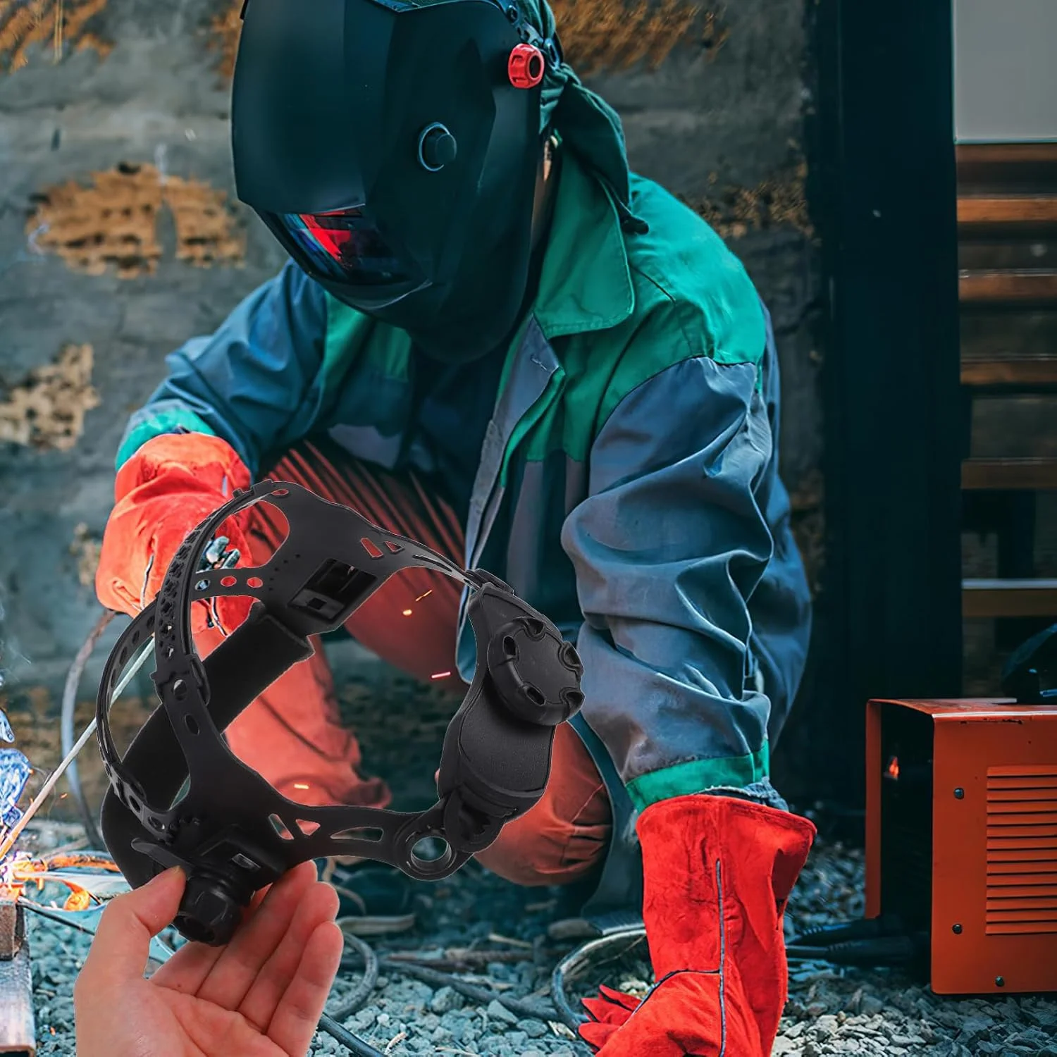 هدبند قابل تنظیم ماسک جوشکاری اتوماتیک Mobestech