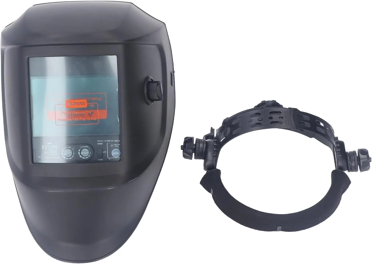 ماسک جوشکاری اتوماتیک تیره شونده Fyearfly، صفحه نمایش بزرگ 100x67 میلی متر، 4 سنسور، ماسک جوشکاری انرژی خورشیدی قابل تنظیم در فضای باز، کلاه جوشکاری