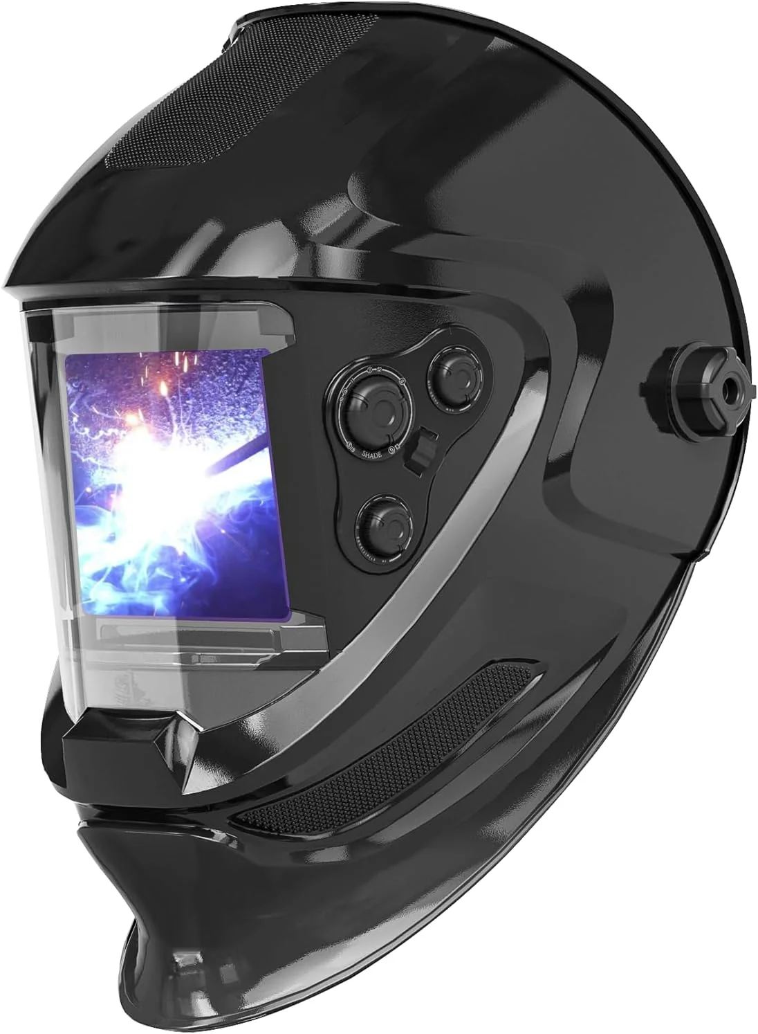 کلاه ایمنی جوشکاری اتوماتیک TECWELD، کلاه جوشکاری با دید بزرگ با 4 سنسور قوس، سایه گسترده 4~5/9-9/13 برای جوشکاری TIG MIG Arc و ماسک جوشکاری سنگ زنی