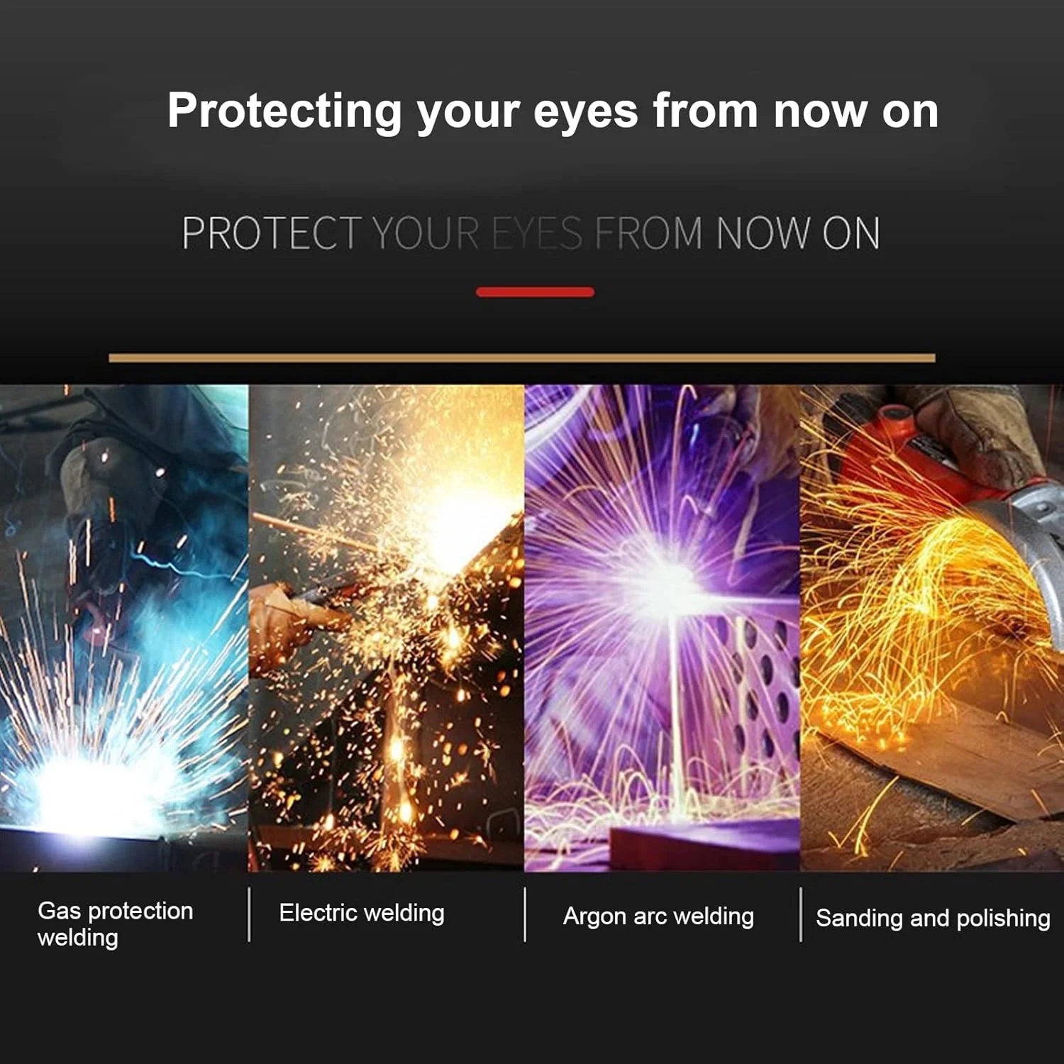 ماسک جوشکاری با تیرگی خودکار، محافظت 16 درجه در برابر اشعه ماوراء بنفش، کلاه ایمنی جوشکاری قابل تنظیم، پوشش ضد آب صورت جوشکاری با تیرگی خودکار خورشیدی