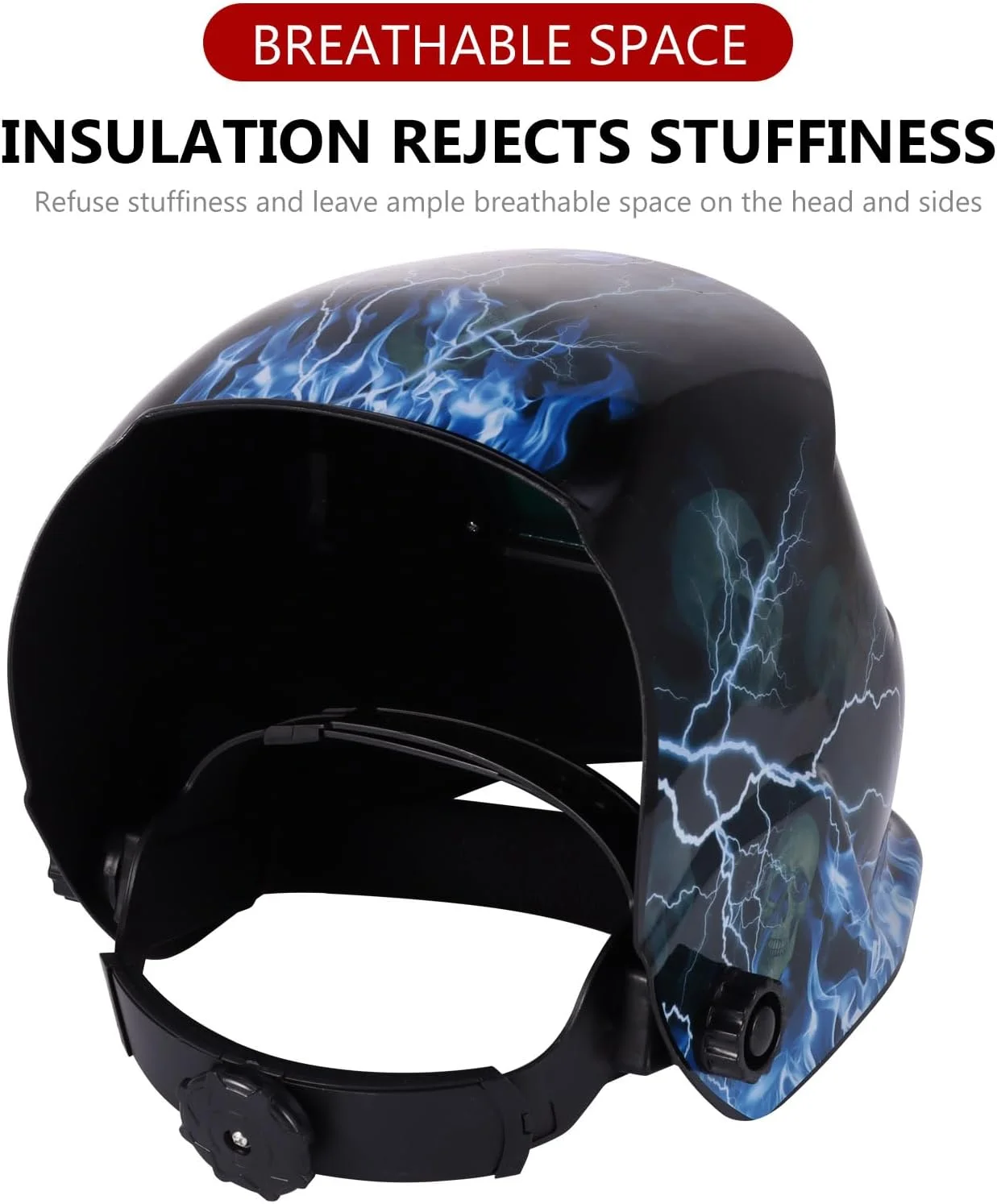 ماسک جوشکاری اتوماتیک تیره شونده، ماسک جوشکاری خورشیدی برای محافظت از صورت و چشم، کلاه جوشکاری سبک وزن و راحت قابل تنظیم با محدوده سایه 9-13، برای جوشکاری تیگ، میگ، قوس الکتریکی و سنگ زنی