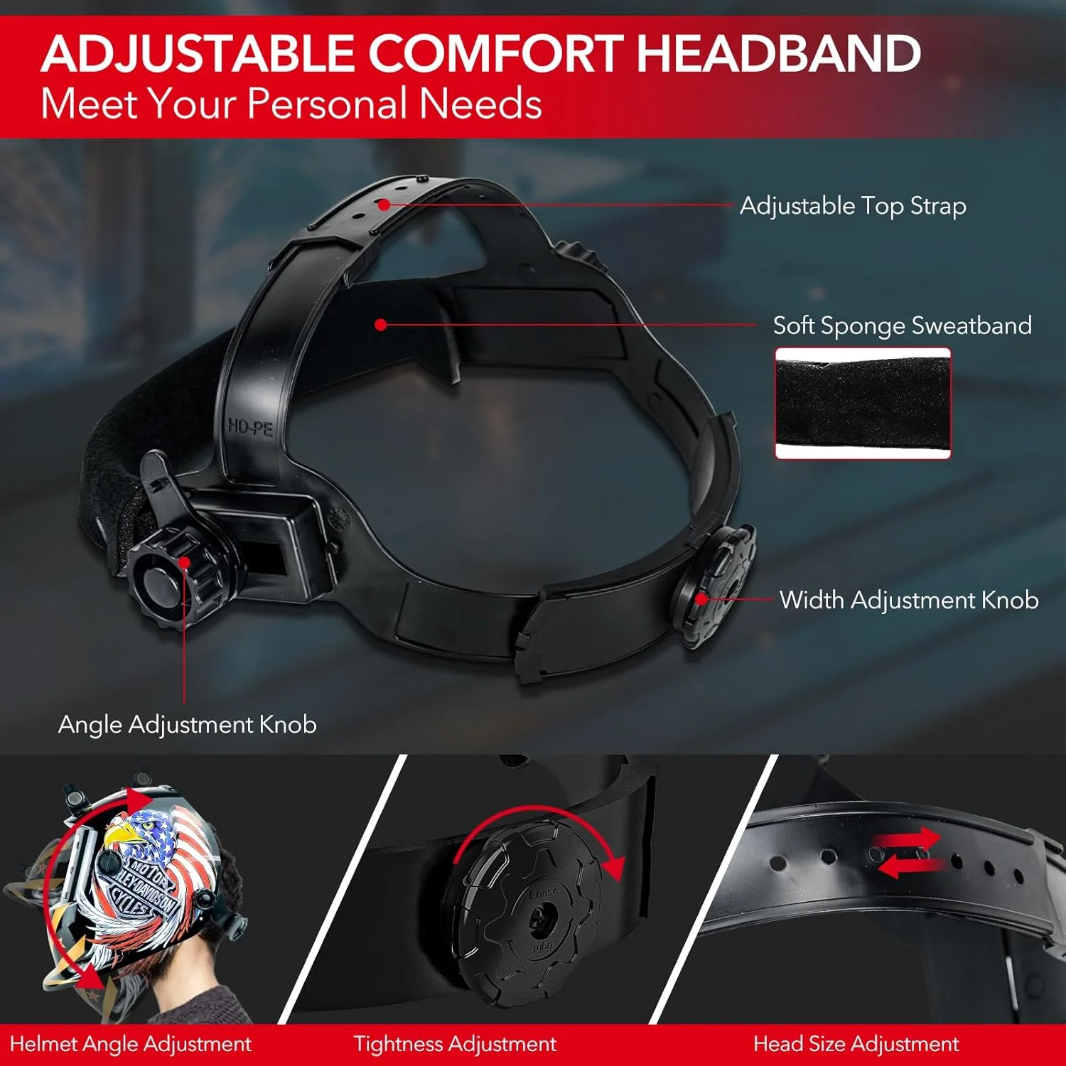 کلاه جوشکاری TRQWH برای مردان، رنگ واقعی، دارای انرژی خورشیدی، تیره شونده خودکار، دارای چراغ، 2 سنسور قوس، محدوده سایه گسترده 4/9-13، ماسک جوشکاری