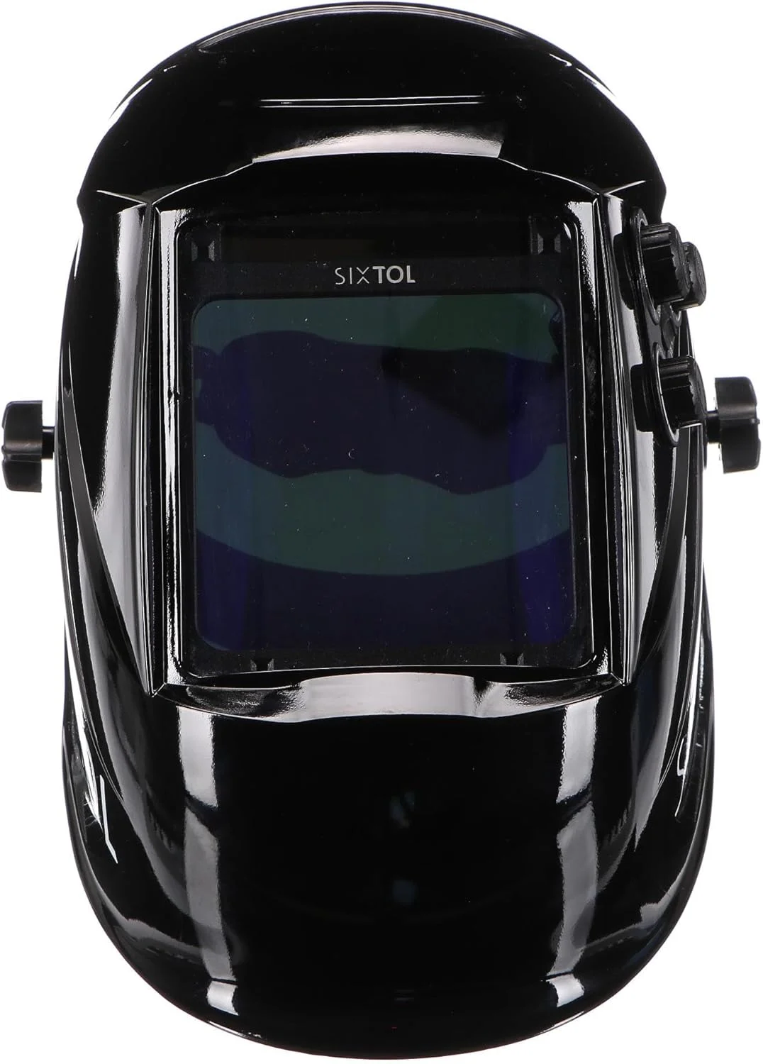 ماسک جوشکاری حرفه ای با قابلیت دید گسترده و تیره شدن اتوماتیک، ماسک جوشکاری با میدان دید بزرگ، عملکرد سنگ زنی و سایه گسترده 5-9/9-13 برای جوشکاری تیگ، میگ و آرک - مشکی