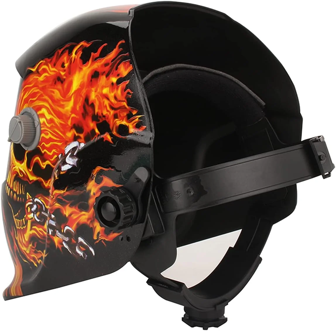 ماسک جوشکاری اتوماتیک با صفحه نمایش بزرگ و قابلیت تنظیم برای جوشکاری MIG، TIG و MMG