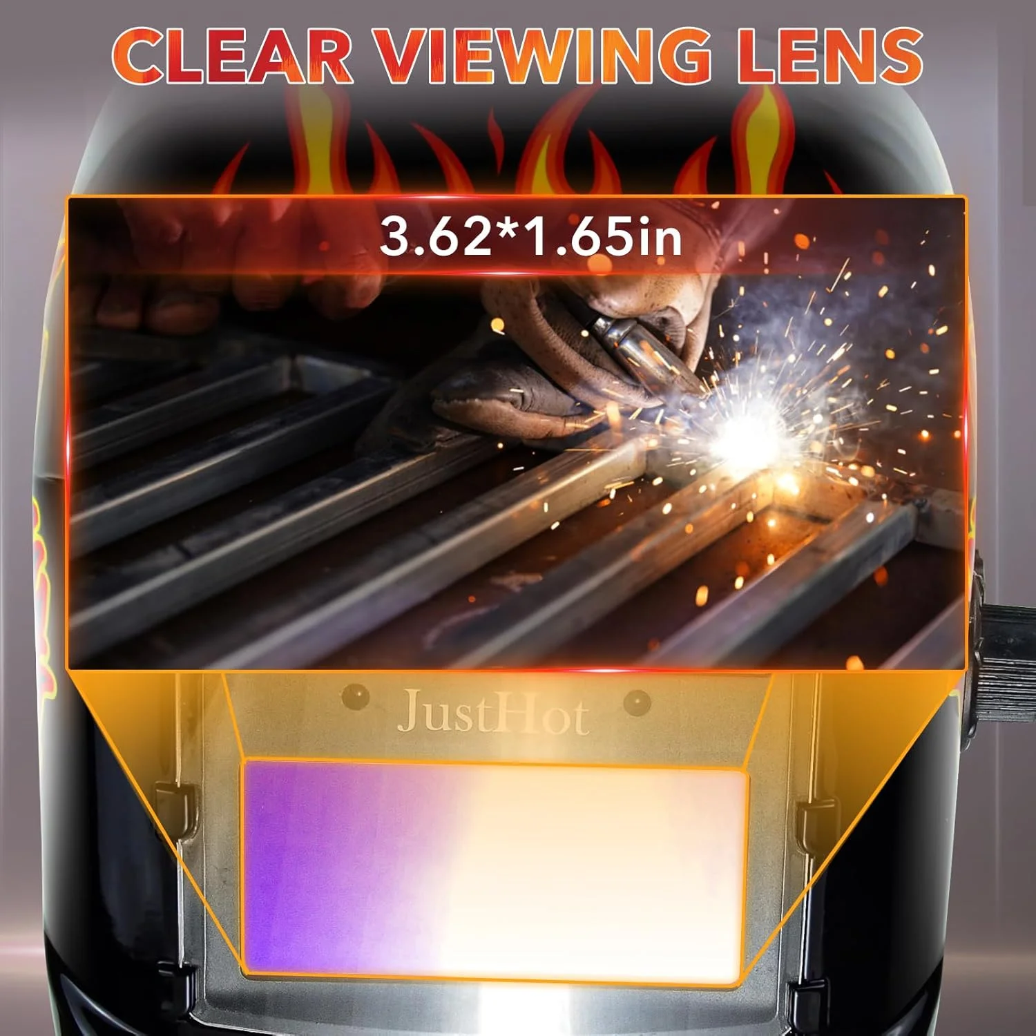 کلاه جوشکاری اتوماتیک JustHot، ماسک جوشکاری با رنگ واقعی و انرژی خورشیدی، وضوح اپتیکی 1/1/1/1، سایه گسترده 5-9/9-13 با 4 سنسور قوس الکتریکی، کلاه جوشکاری برای مردان (JH-HD26) کلاه جوشکاری اتوماتیک JustHot، ماسک جوشکاری با رنگ واقعی و انرژی خورشیدی، وضوح اپتیکی 1/1/1/1، سایه گسترده 5-9/9-13 با 4 سنسور قوس الکتریکی، کلاه جوشکاری برای مردان (JH-HD26)