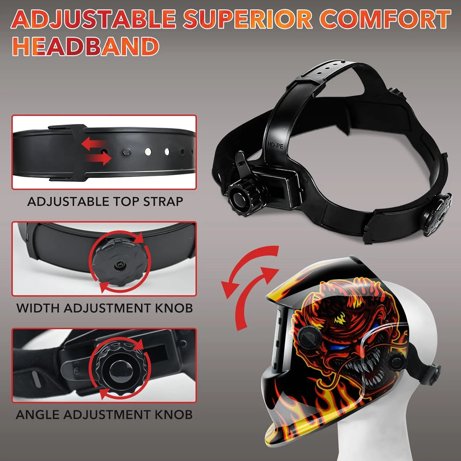 کلاه جوشکاری اتوماتیک JustHot، ماسک جوشکاری با رنگ واقعی و انرژی خورشیدی، وضوح اپتیکی 1/1/1/1، سایه گسترده 5-9/9-13 با 4 سنسور قوس الکتریکی، کلاه جوشکاری برای مردان (JH-HD26) کلاه جوشکاری اتوماتیک JustHot، ماسک جوشکاری با رنگ واقعی و انرژی خورشیدی، وضوح اپتیکی 1/1/1/1، سایه گسترده 5-9/9-13 با 4 سنسور قوس الکتریکی، کلاه جوشکاری برای مردان (JH-HD26)