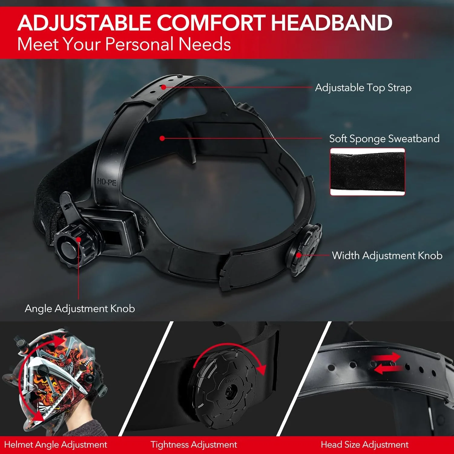 کلاه جوشکاری اتوماتیک TRQWH با محدوده سایه روشن گسترده 4/9-13، ماسک جوشکاری رنگ واقعی با انرژی خورشیدی برای جوشکاری تیگ، میگ، قوس و سنگ زنی