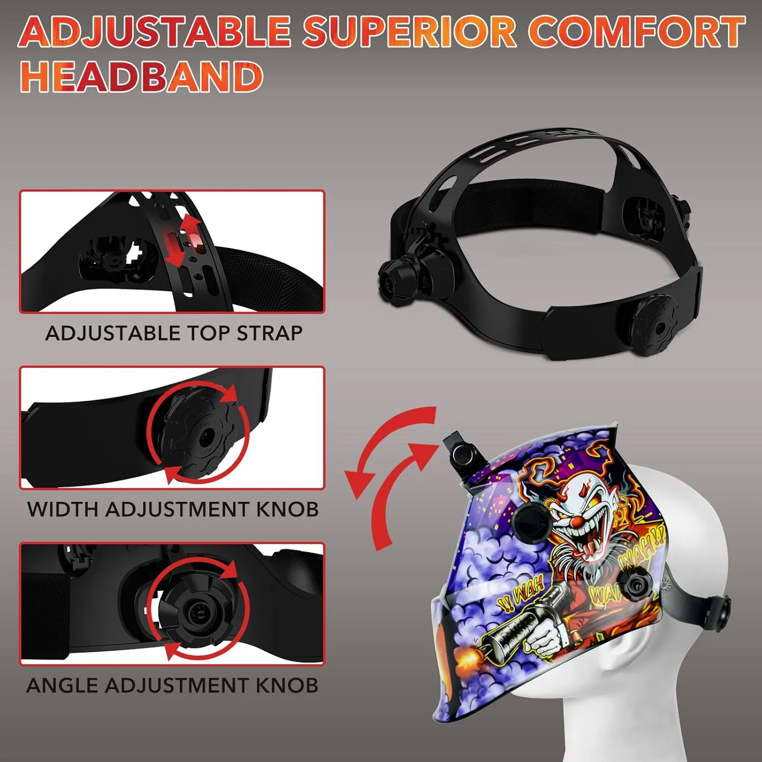 کلاه جوشکاری اتوماتیک JustHot، ماسک جوشکاری با قابلیت تیره شوندگی خودکار، رنگ واقعی، انرژی خورشیدی، وضوح اپتیکی 1/1/1/1، سایه گسترده 5-9/9-13 با 4 سنسور قوس الکتریکی، مناسب برای آقایان