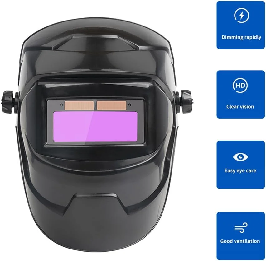 عینک ماسک جوشکاری تیره کننده Morelian، کلاه جوشکاری، نقاب جوشکاری قوس آرگون، کلاه جوشکاری شارژی خورشیدی، ماسک جوشکاری، محافظ صورت جوشکاری، کلاه ایمنی جوشکاری