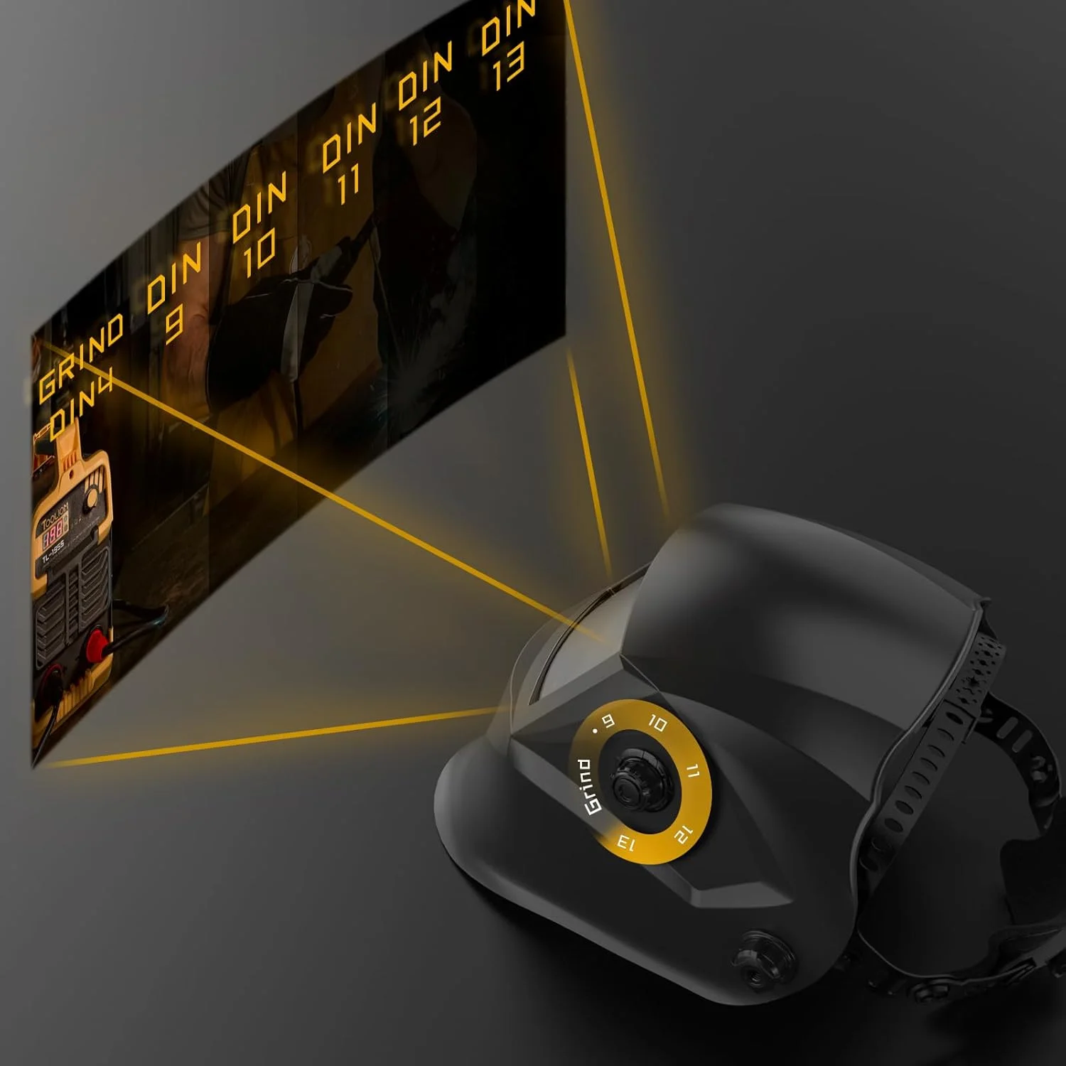 کلاه ایمنی جوشکاری TOOLIOM