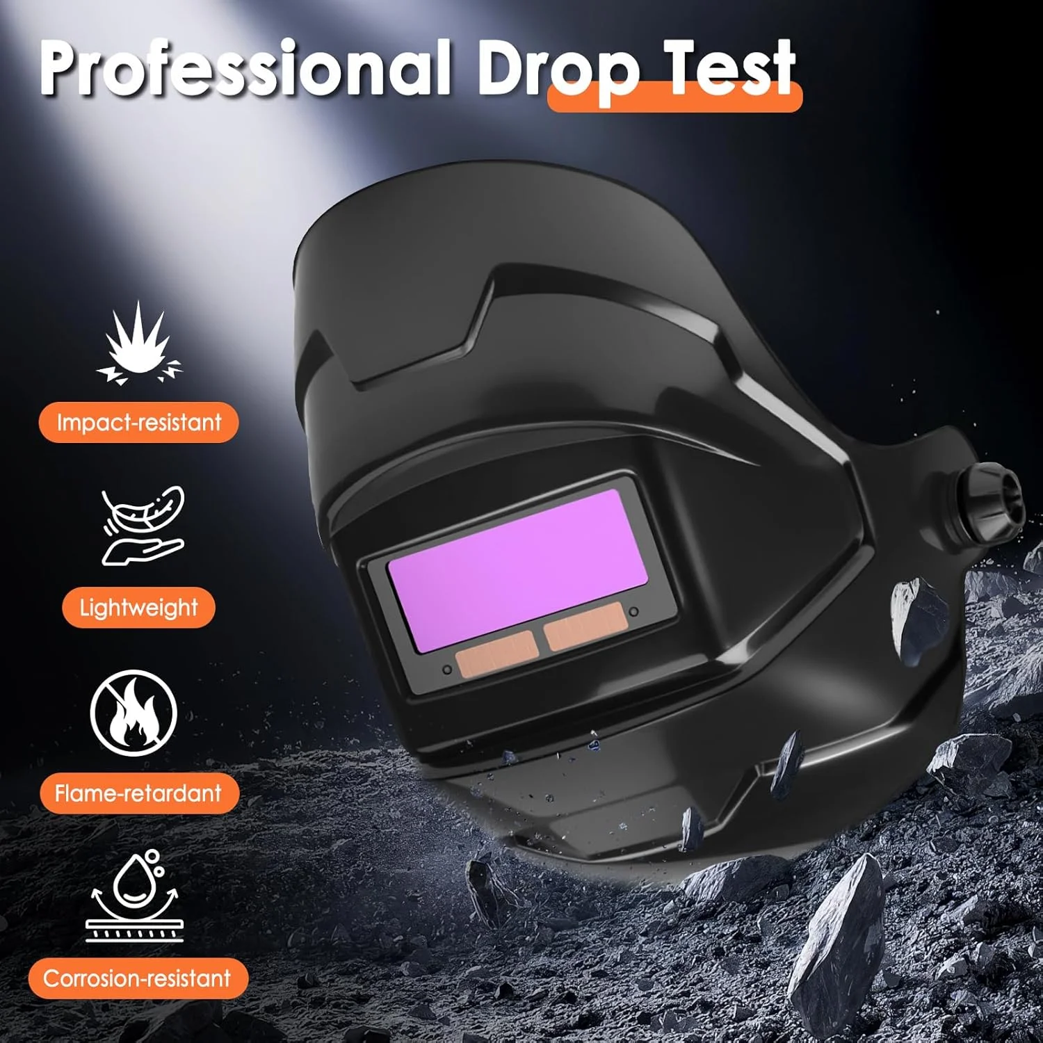 DEECOZY Large Viewing Screen Welding Mask, True Color Solar Automatic Dimming Color Changing Head-Mounted Welding Mask for Grinding Welder