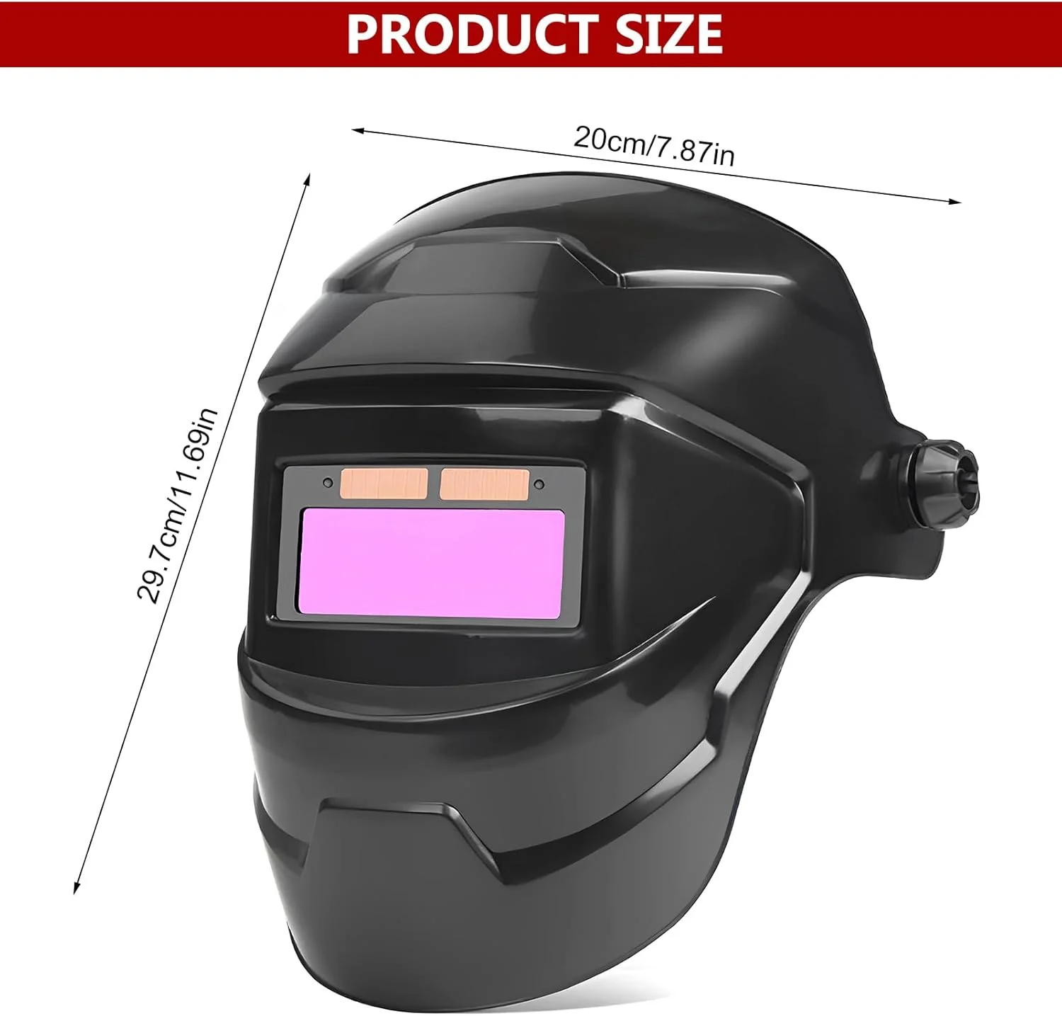 DEECOZY Large Viewing Screen Welding Mask, True Color Solar Automatic Dimming Color Changing Head-Mounted Welding Mask for Grinding Welder