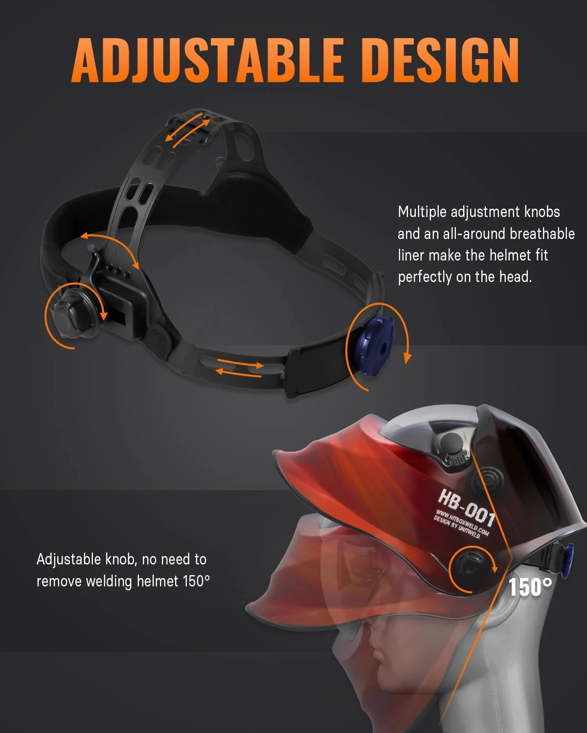 ماسک جوشکاری اتوماتیک تیره شونده HITBOX با انرژی خورشیدی و محدوده سایه قابل تنظیم 4/9-13 برای جوشکار Mig Tig Arc (سیاره)