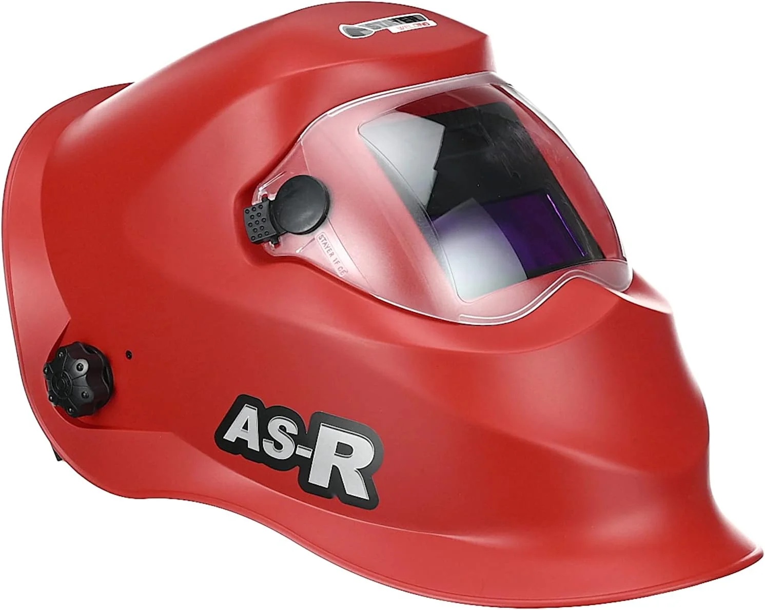 ماسک جوشکاری STAYER 1.1792 - ابعاد دید 92x42mm سرعت 1-25000 ثانیه/0.2-0.8 ثانیه -5 تا 55 درجه سانتیگراد 430 گرم مدل AS-R