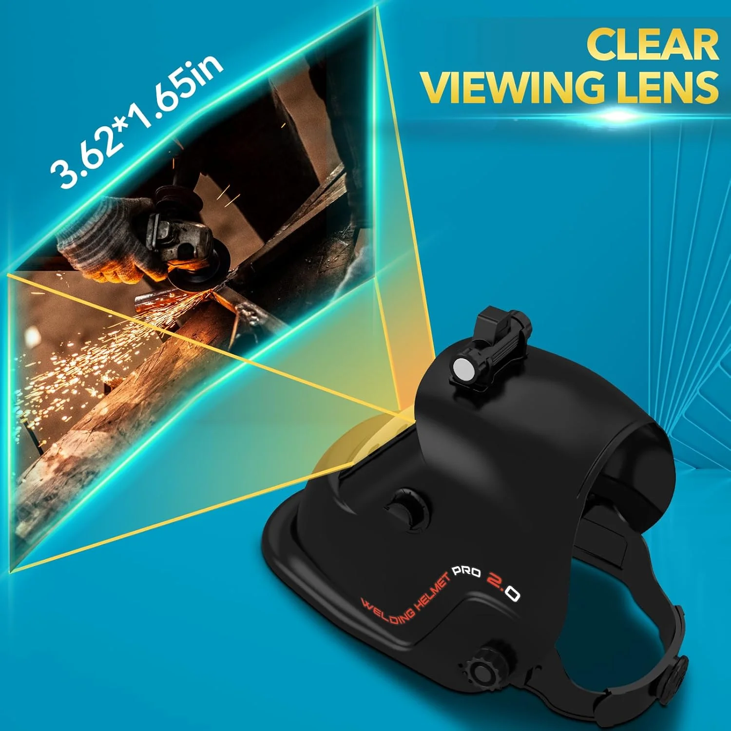 کلاه جوشکاری TRQWH با قابلیت تیره شوندگی خودکار و چراغ LED - کلاه جوشکاری رنگ واقعی با انرژی خورشیدی و 2 سنسور قوس، محدوده سایه قابل تنظیم 4/9-13، ماسک جوشکاری برای جوشکاری تیگ، میگ، آرک، برش پلاسما و سنگ زنی کلاه جوشکاری TRQWH با قابلیت تیره شوندگی خودکار و چراغ LED - کلاه جوشکاری رنگ واقعی با انرژی خورشیدی و 2 سنسور قوس، محدوده سایه قابل تنظیم 4/9-13، ماسک جوشکاری برای جوشکاری تیگ، میگ، آرک، برش پلاسما و سنگ زنی