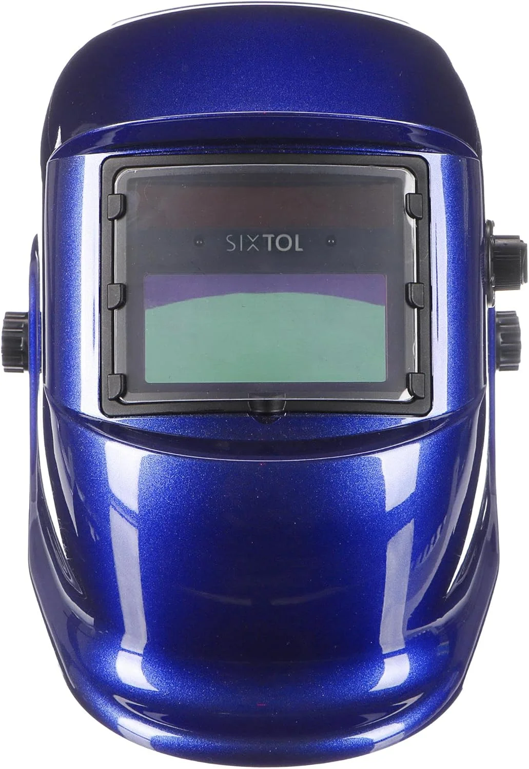ماسک جوشکاری اتوماتیک SIXTOL مدل 3 با قابلیت تیره شوندگی خودکار و عملکرد سنگ زنی، سایه گسترده 4/9-13 مناسب جوشکاری تیگ، میگ و قوس الکتریکی - آبی