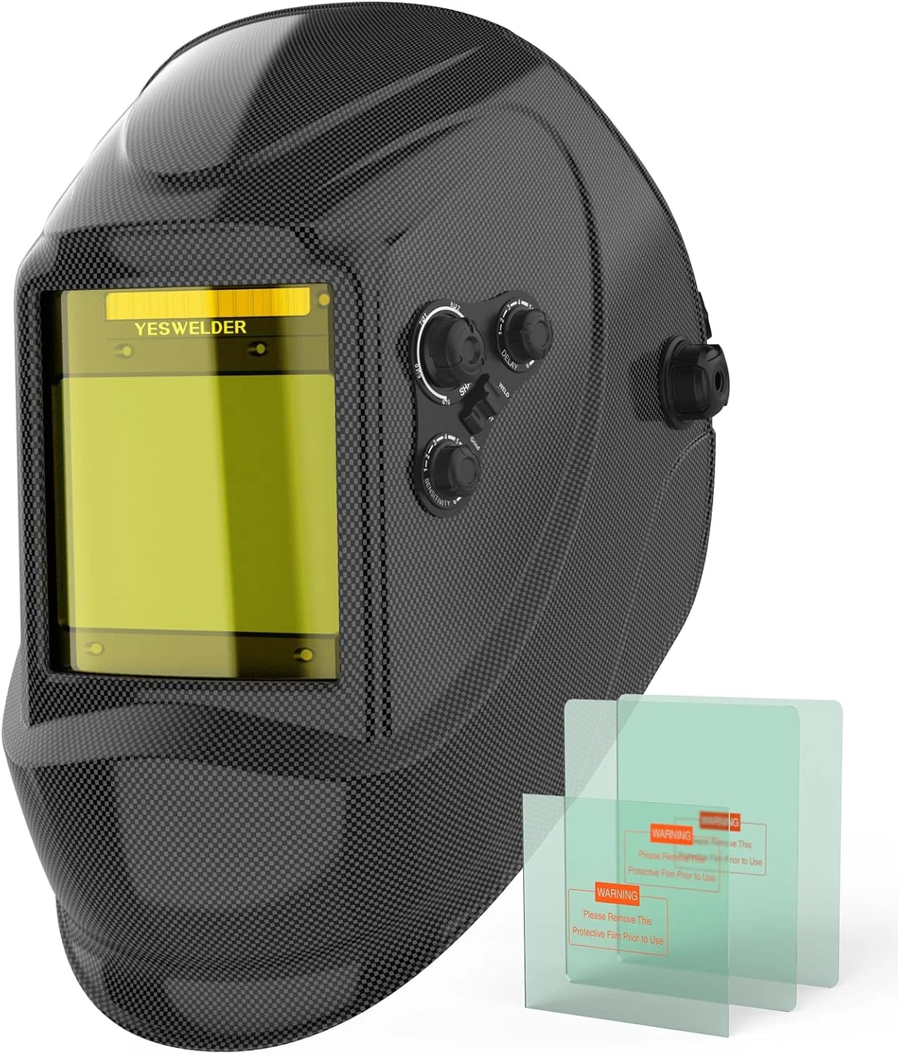 کلاه جوشکاری دید گسترده YESWELDER سری LYG-M800H