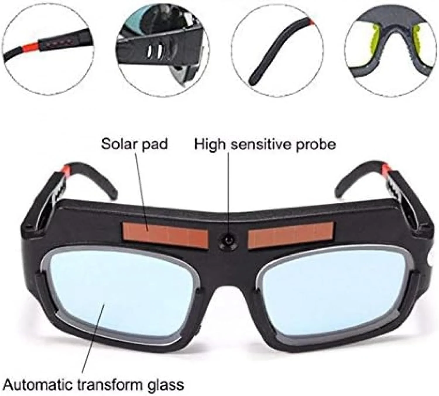 عینک ماسک جوشکاری محافظ خورشیدی YQbest، ماسک عینک ایمنی جوشکاری با تیره شدن خودکار