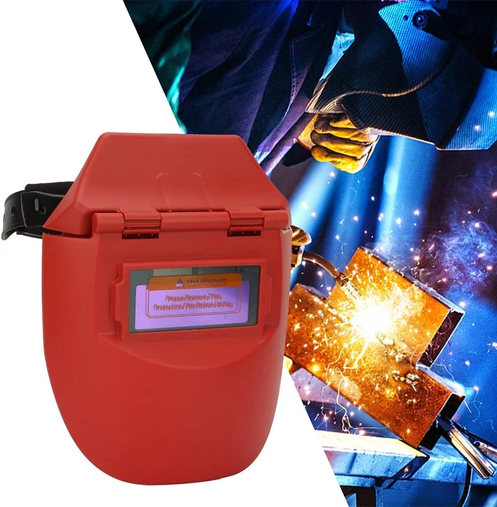 ماسک جوشکاری فوتوالکتریک کلاه جوشکاری نقاب جوشکاری با قابلیت تیره شدن خودکار ماسک صورت جوشکار برای جوشکاری الکتریکی (نارنجی)