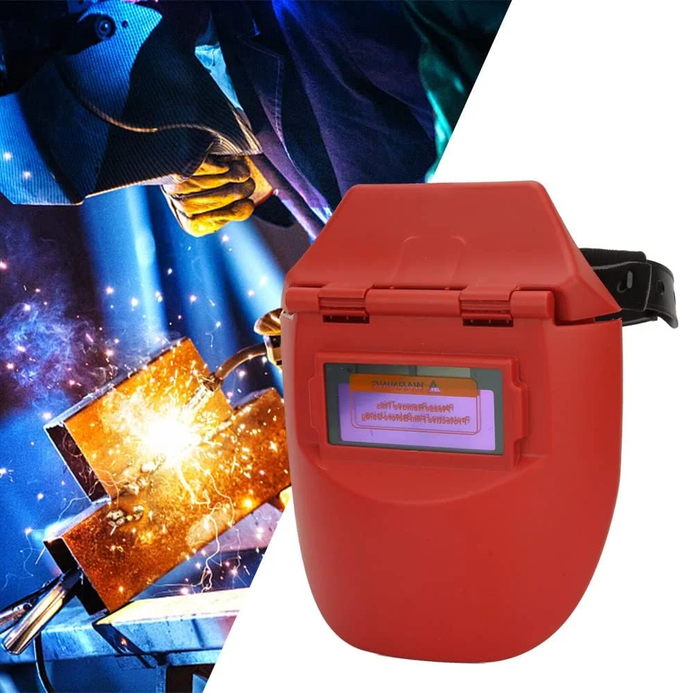 ماسک جوشکاری فوتوالکتریک کلاه جوشکاری نقاب جوشکاری با قابلیت تیره شدن خودکار ماسک صورت جوشکار برای جوشکاری الکتریکی (نارنجی)