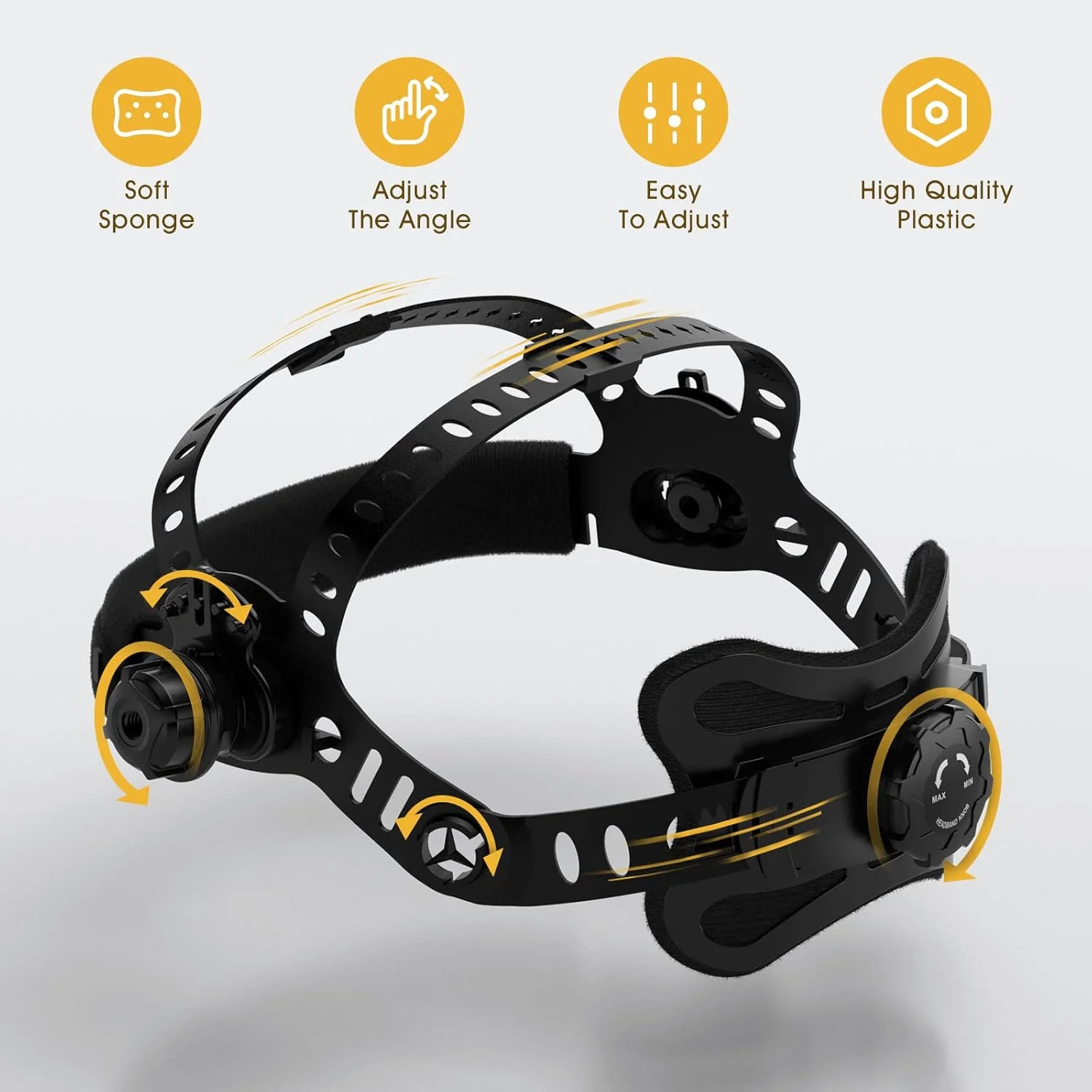 کلاه جوشکاری TOOLIOM با دید بزرگ 3.94"x3.66"، نقاب جوشکاری با تیرگی خودکار رنگ واقعی، سایه با انرژی خورشیدی 4/5-9/9-13، ماسک جوشکار برای جوشکاری تیگ میگ آرک برش پلاسما و سنگ زنی