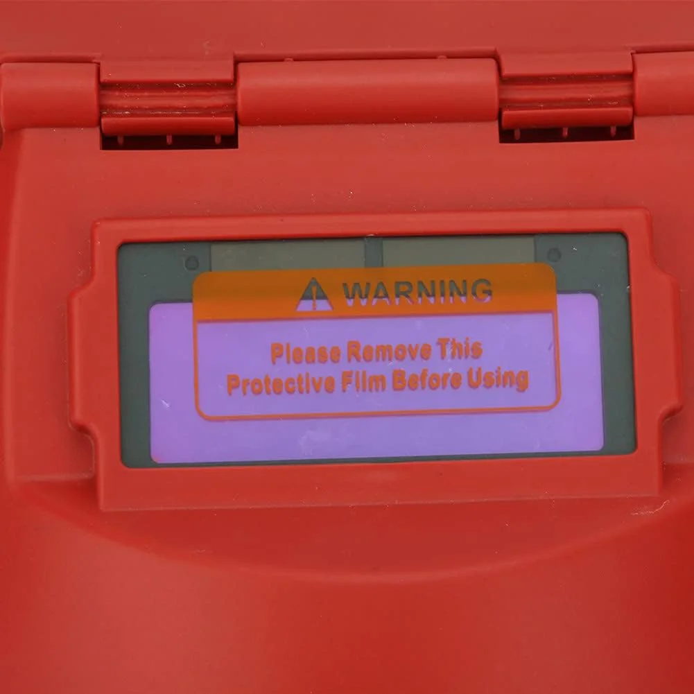 ماسک جوشکاری فوتوالکتریک کلاه جوشکاری نقاب جوشکاری با قابلیت تیره شدن خودکار ماسک صورت جوشکار برای جوشکاری الکتریکی (نارنجی)