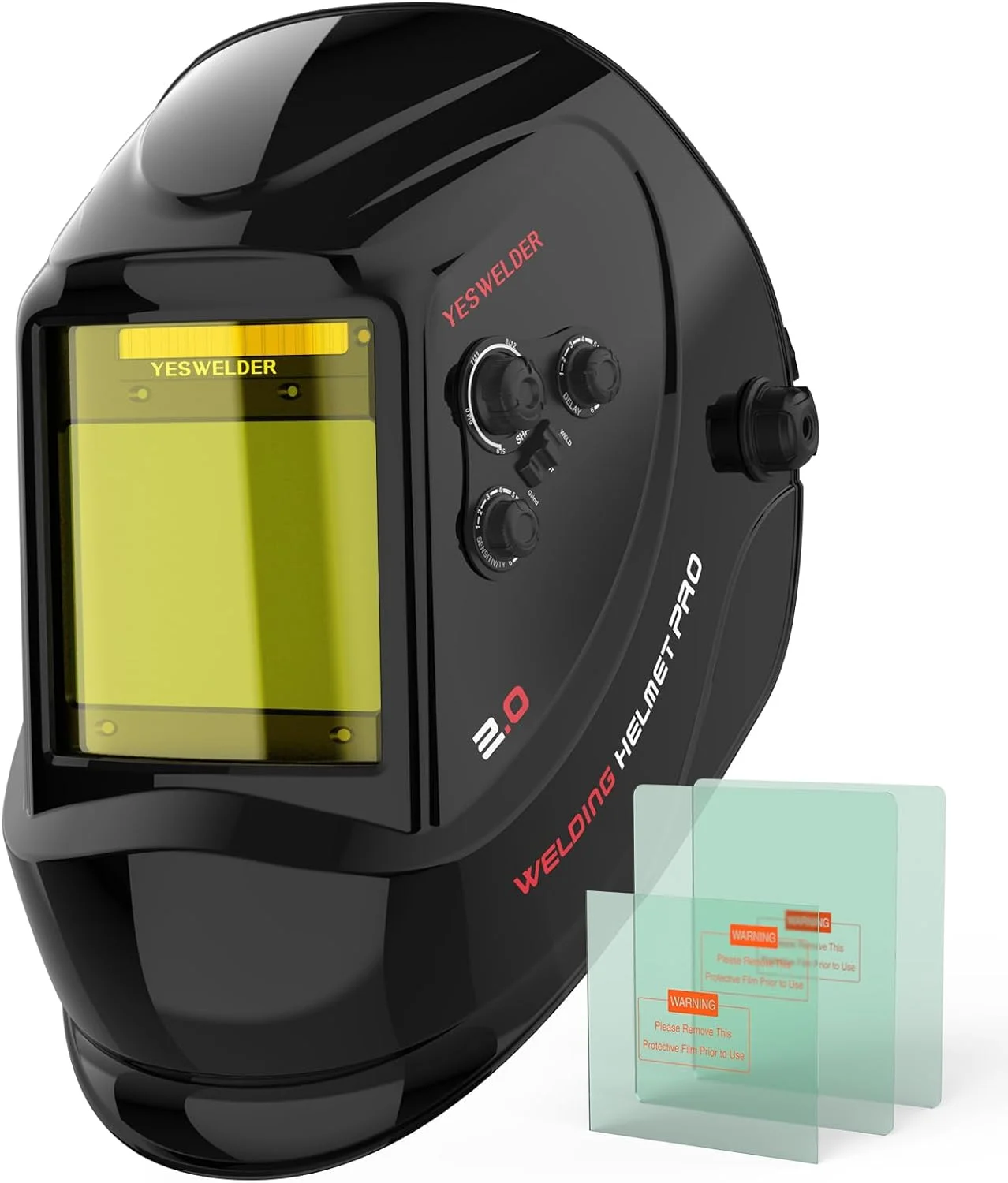 کلاه جوشکاری دید بزرگ YESWELDER سری LYG-M800H