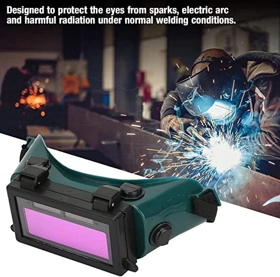 Biella Biellaâ„¢ Welding Safety Goggles, Welder Glasses, Welder Eye Mask, Welding Protective Goggles (Dark Green)