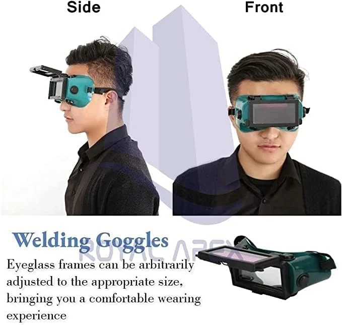 Biella Biellaâ„¢ Welding Safety Goggles, Welder Glasses, Welder Eye Mask, Welding Protective Goggles (Dark Green)
