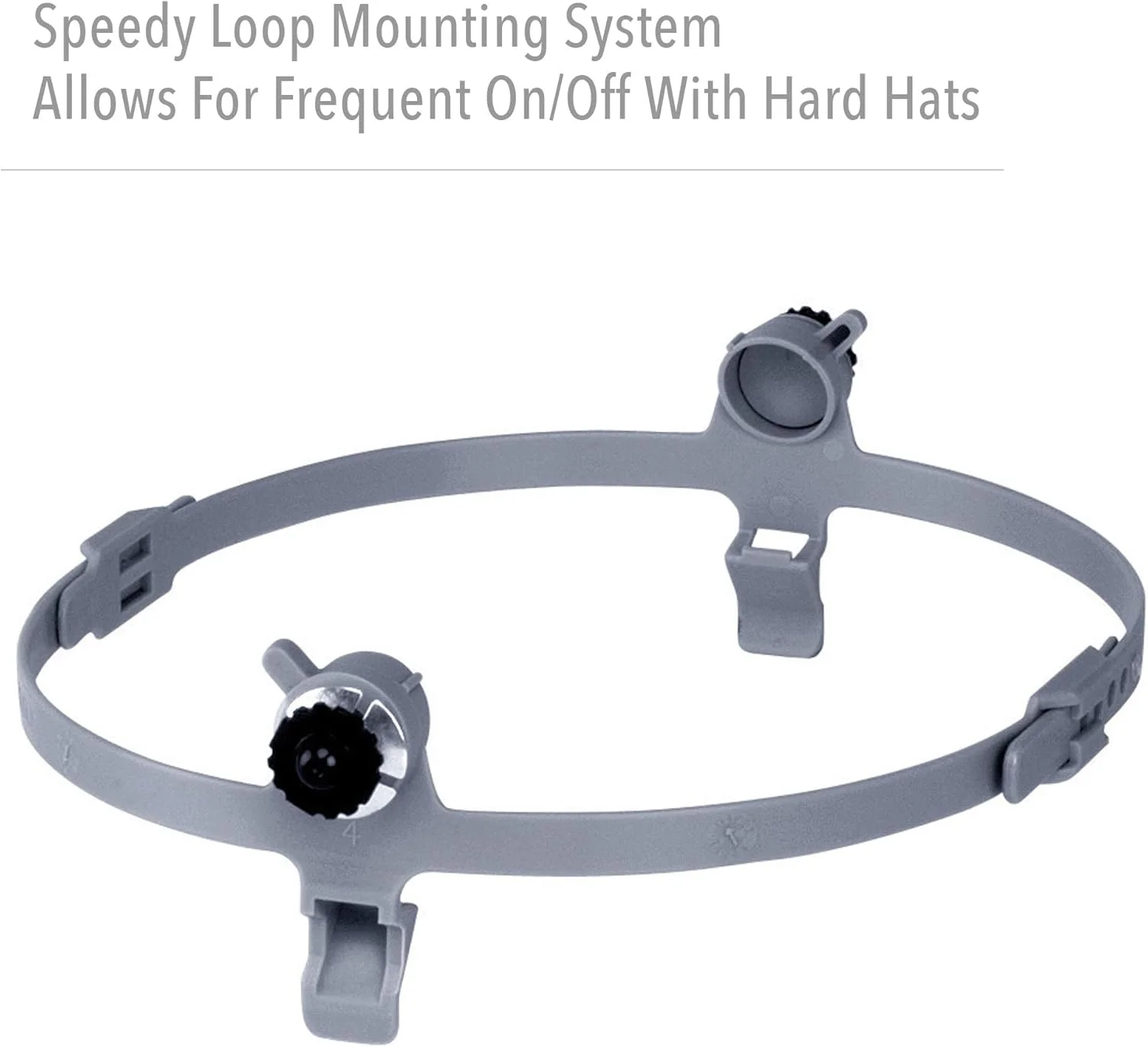 ماسک جوشکاری ترموپلاستیک کلاسیک Tigerhood Fibre-Metal by Honeywell با پایه کلاه ایمنی Speedy Loop، خاکستری (5906GY)