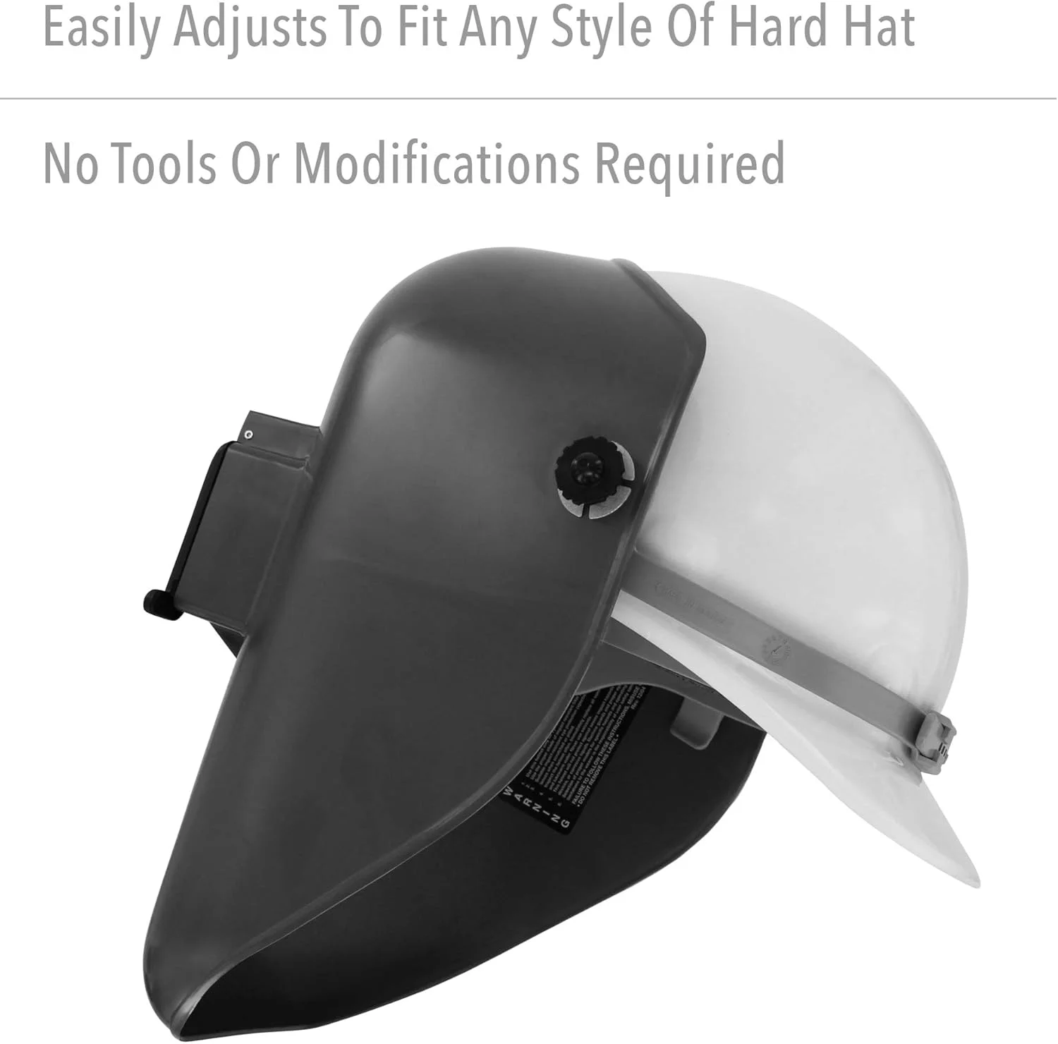 ماسک جوشکاری ترموپلاستیک کلاسیک Tigerhood Fibre-Metal by Honeywell با پایه کلاه ایمنی Speedy Loop، خاکستری (5906GY)