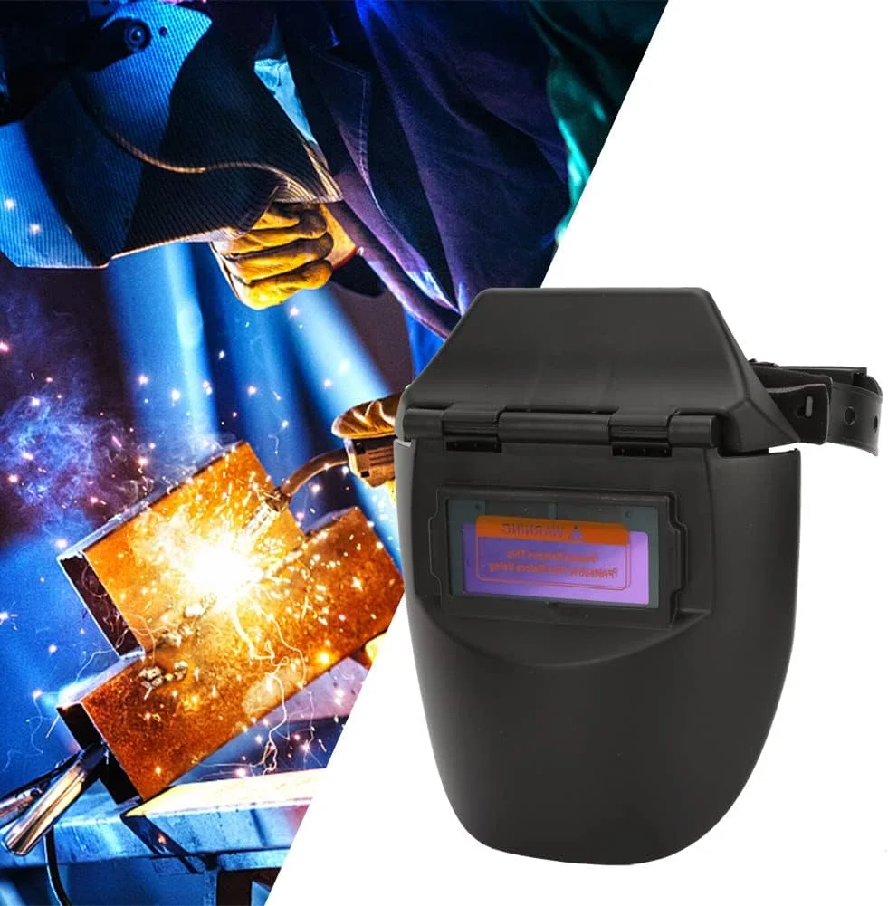 ماسک جوشکاری اتوماتیک با انرژی خورشیدی پیشرفته برای جوشکاری قوس الکتریکی گاز آرگون و تیگ (مشکی)