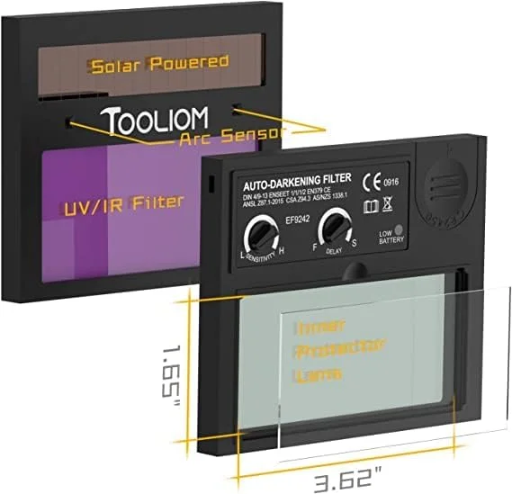 ماسک کلاه ایمنی جوشکاری اتوماتیک تیره شونده خورشیدی برای دستگاه جوش MIG/ARC/TIG ماسک کلاه ایمنی جوشکاری اتوماتیک تیره شونده خورشیدی برای دستگاه جوش MIG/ARC/TIG