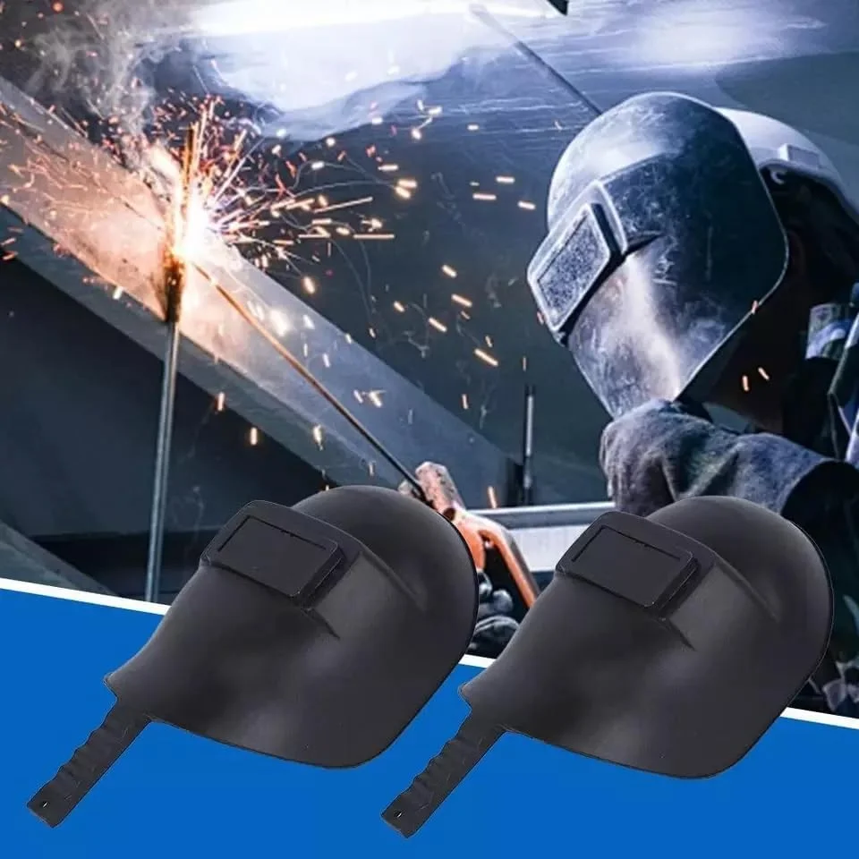 Qusai Trading - ماسک کلاه ایمنی جوشکاری صنعتی دستی برای محافظت از صورت و چشم، طراحی سبک و قابل تنظیم برای دمای بالا، مناسب برای جوشکاری، برش و سنگ زنی