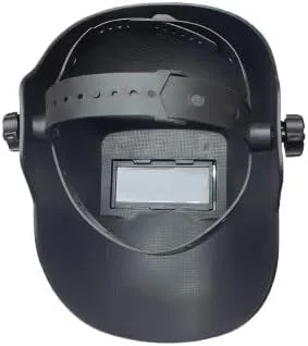 قصی تریدینگ - کلاه جوشکاری مشکی با محافظ صورت قابل تنظیم، نگهدارنده لنز جلویی بالابر، شیشه قابل تعویض و چرخ تنظیم زاویه برای محافظت بهینه از چشم