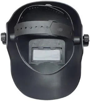 قصی تریدینگ - کلاه جوشکاری مشکی با محافظ صورت قابل تنظیم، نگهدارنده لنز جلویی بالابر، شیشه قابل تعویض و چرخ تنظیم زاویه برای محافظت بهینه از چشم