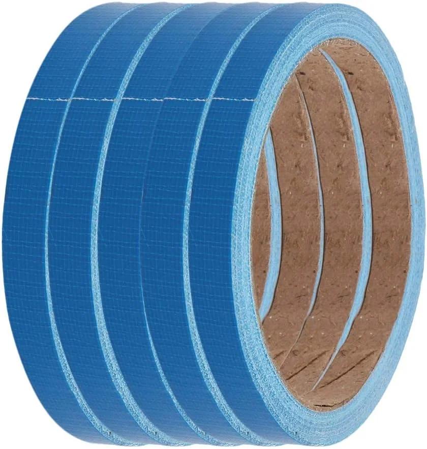Aexit آبی (تجهیزات الکتریکی) نوار فرش علامت گذاری ایمنی یک طرفه 0.4 اینچ x 11 یارد 5 عدد