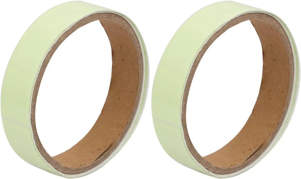 Aexit 2 عدد نوار شب‌تاب ایمنی PET PVC خودچسب 2cmx1M (تجهیزات الکتریکی) مناسب منزل (67ry582qf612) - سبز روشن