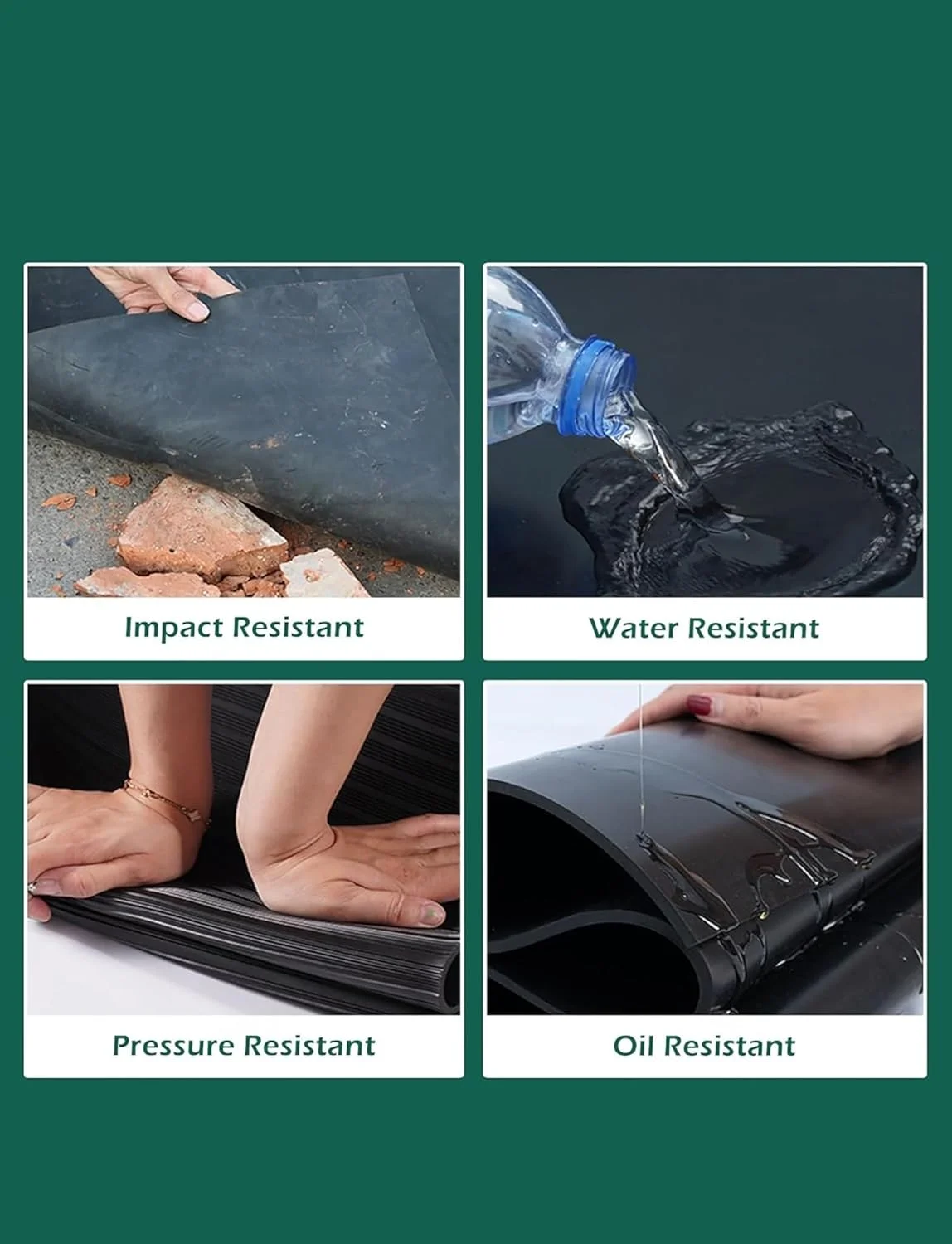 زیرانداز ایمنی عایق قابل تنظیم، زیرانداز لاستیکی عایق و پد دی الکتریک برای اتاق توزیع/نیروگاه ها، تجهیزات ایمنی الکتریکی (سبز) (0.3 سانتی متر) زیرانداز ایمنی عایق قابل تنظیم، زیرانداز لاستیکی عایق و پد دی الکتریک برای اتاق توزیع/نیروگاه ها، تجهیزات ایمنی الکتریکی (سبز) (0.3 سانتی متر)