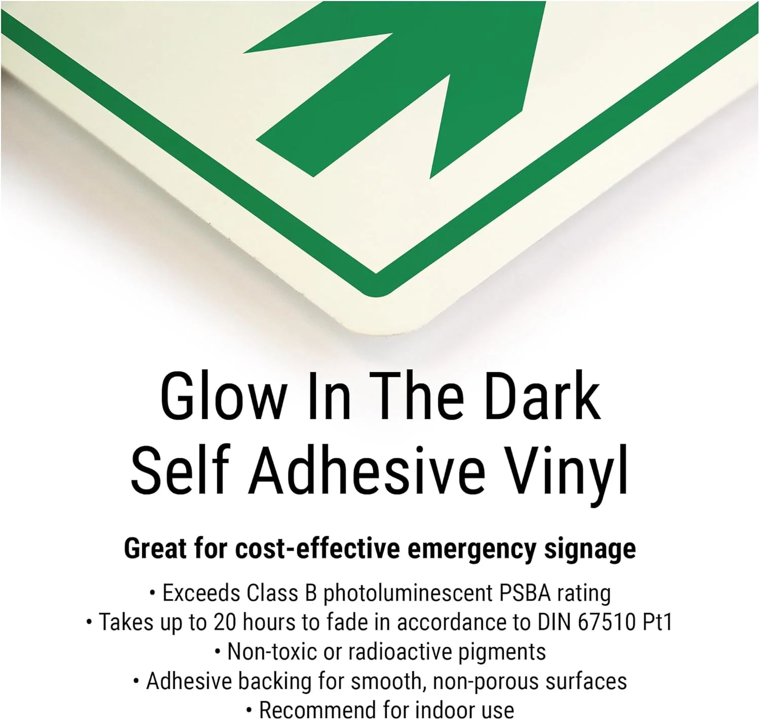 تابلو ایمنی خطر تجهیزات الکتریکی زنده - منظره 300 x 100 میلی متر - برچسب وینیل خود چسب شب تاب