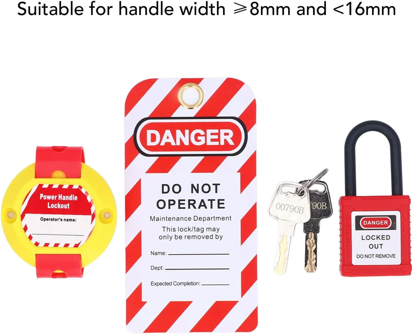 قفل دسته پنل الکتریکی Spacnana، کیت قفل ایمنی خود چسب با نصب آسان، مناسب برای نگهداری تجهیزات قفل دسته پنل الکتریکی Spacnana، کیت قفل ایمنی خود چسب با نصب آسان، مناسب برای نگهداری تجهیزات